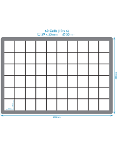 Ventilated Stacking Box With 60 Cells