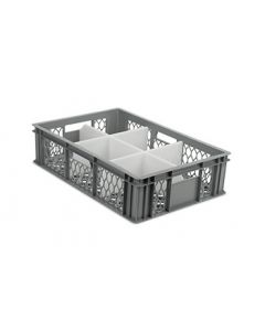 Ventilated Crate With 6 Compartments 