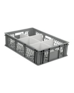 Lattice Chinaware Crate With 6 Compartments