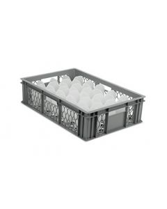 Ventilated Glassware Crate For Whiskey / Rocks Glasses