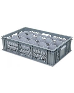 Ventilated Glassware Box with Top and Base Dividers 