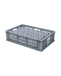 Ventilated Glassware Basket with Top and Base Dividers