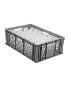 Tall Half Pint Glass Ventilated Storage Crate