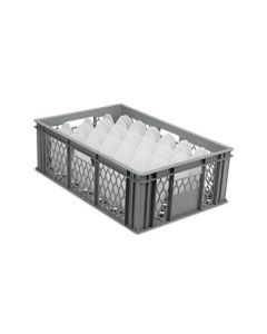 Tall Half Pint Glass Ventilated Storage Crate