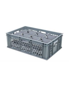 Industrial Glassware Crate with Removable Inserts 