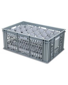 Stacking Conveyor Basket with Glassware Divider Inserts 