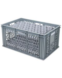 Glassware Crate with Top & Base Dividers