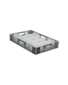 Shallow Ventilated Crate With 15 Compartments