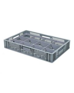 12 Compartment Base Section Euro Crate Divider Insert