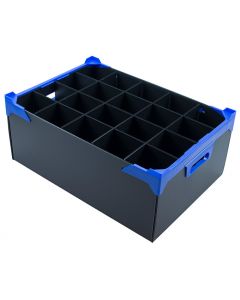 Wine Glass Storage Box With 20 Compartments