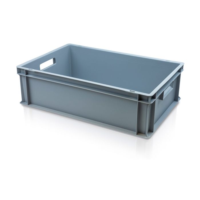 Surplus Stock 36 Litre Euro Plastic Stacking Container/Storage Box - With Open Handles