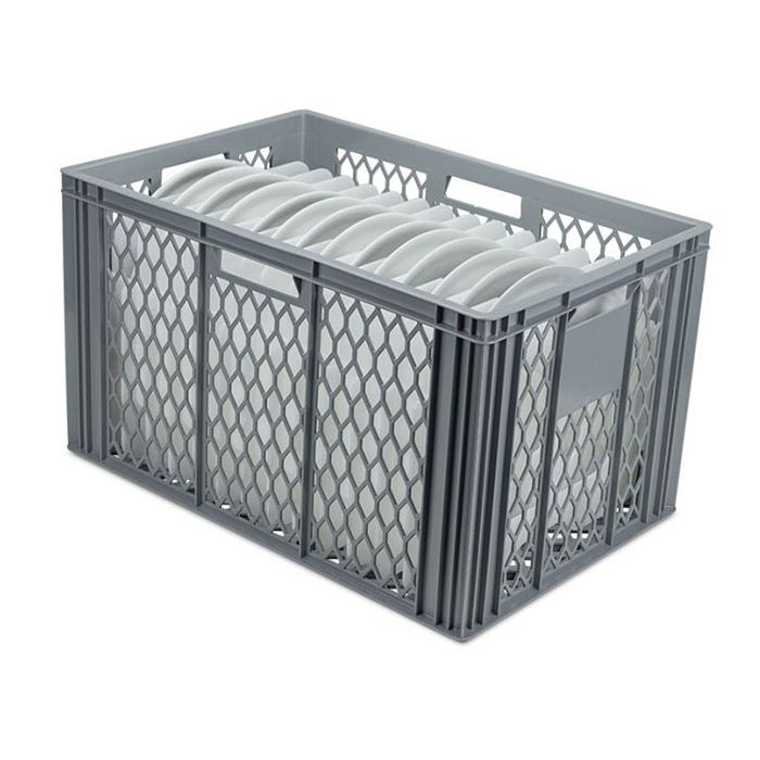 Charger Plate Storage Crate With Dividers