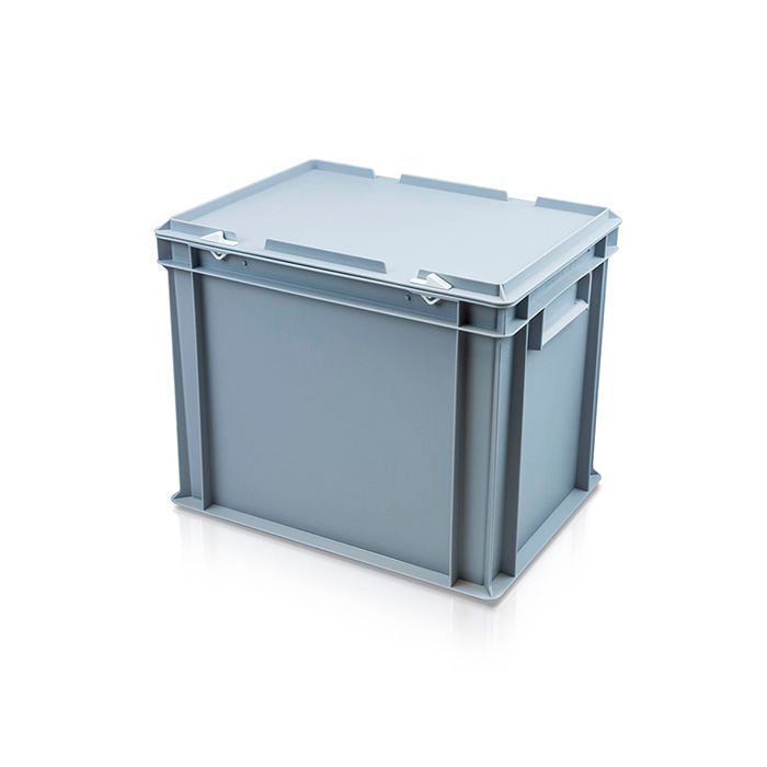 Euro Container With Hinged Lid L400xW300xH335mm