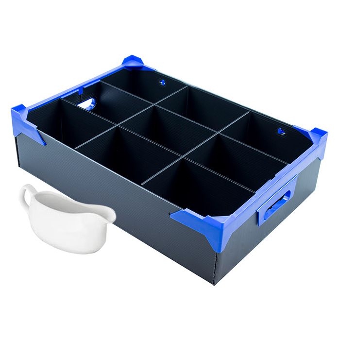 9 Compartment Gravy Boat Storage Box 