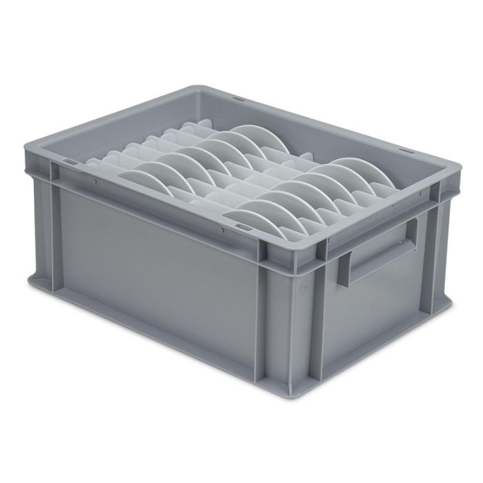 Saucer Storage Box With Dividers