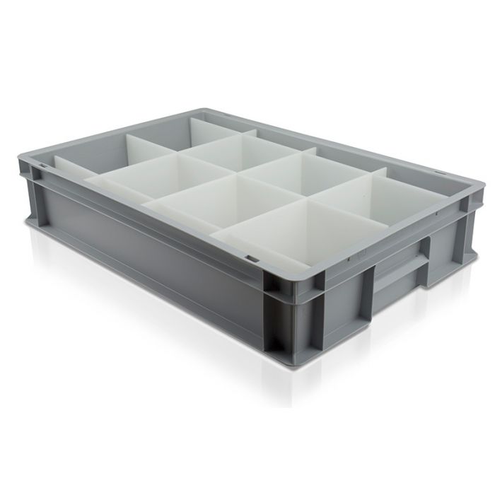 Solid Glassware Box with 8 Compartments for Wobble whiskey glasses