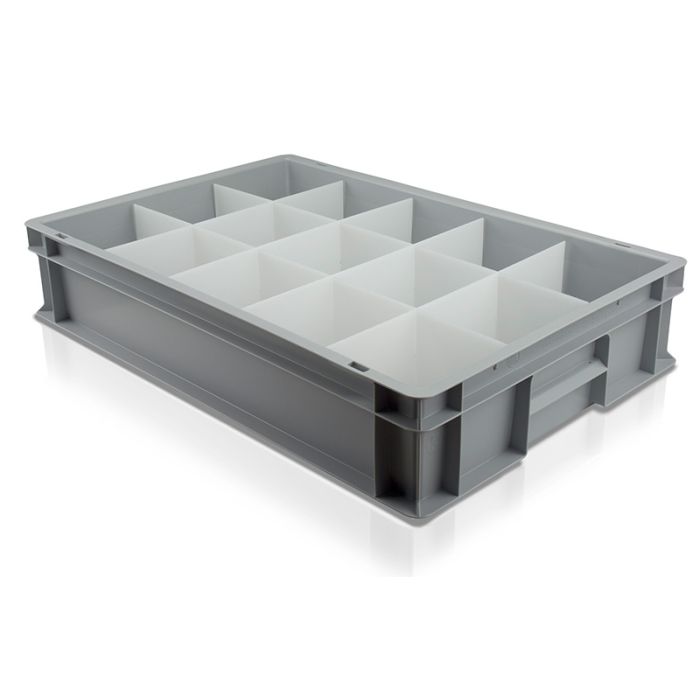 Solid Glass Box with 15 Compartments for lowball glasses