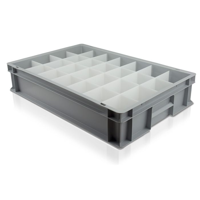 Solid Plastic Glassjack with 28 Compartments 