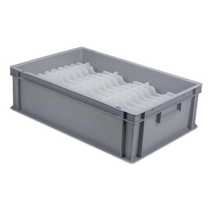 Saucer Storage Box With Compartments