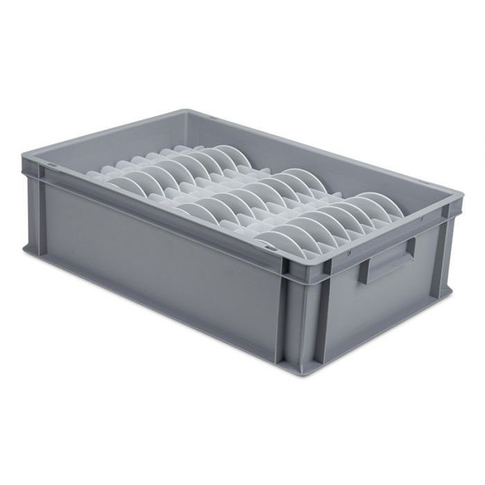 Storage Box For Saucers With Dividers