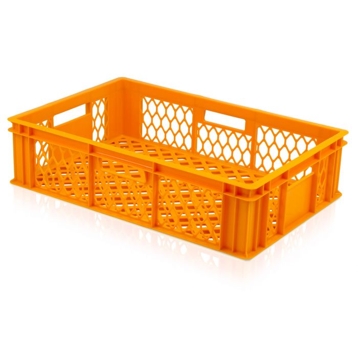 26 Litre Perforated Orange Crate (600x400x150mm)