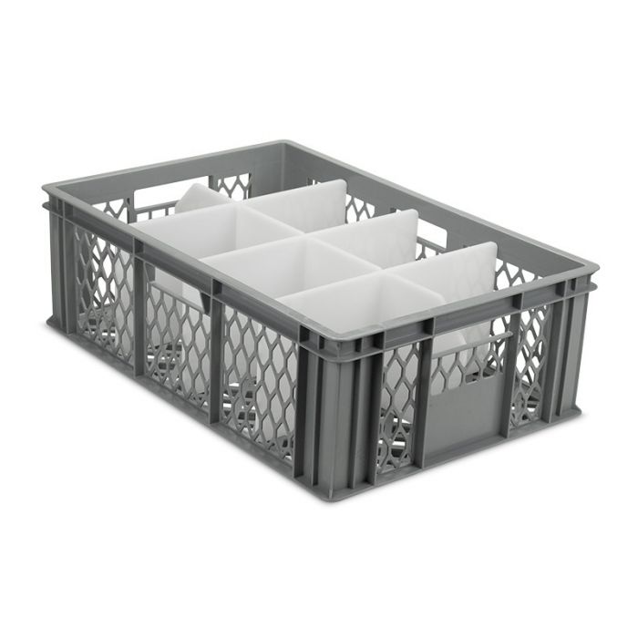 Ventilated Cup Crate with 8 Compartments 