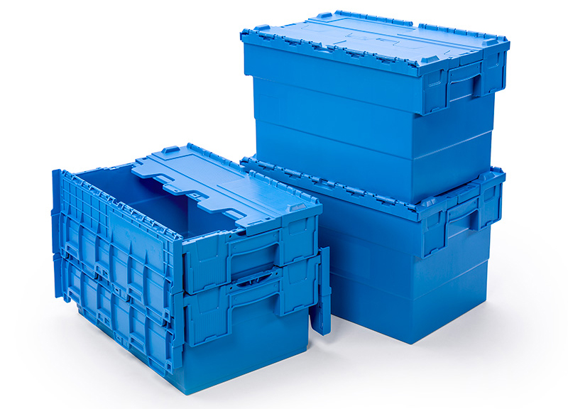 Attached Lid Container ALC Nest stacking boxes